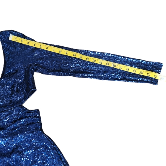 REVOLVE × BEC & BRIDGE Sequined One Shoulder Mini Cocktail Dress - Size 8 - Picture 8 of 10